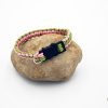 Paracord katten halsband Roze groen S