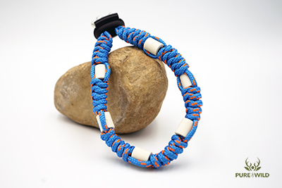 Pure & Wild Anti Teken Vlooien Honden HalsbanPure & Wild Anti Teken Vlooien Honden Halsband Blauw Neon Oranje S