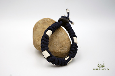 Pure & Wild Anti Teken Vlooien Honden Halsband Donker Blauw S