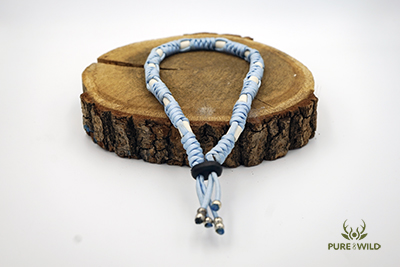 Pure & Wild Anti Teken Vlooien Honden Halsband Licht Blauw L