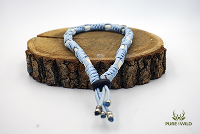 Pure & Wild Anti Teken Vlooien Honden Halsband Licht Blauw L