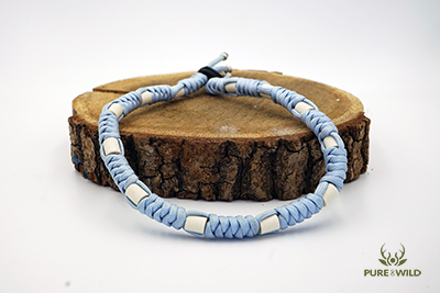 Pure & Wild Anti Teken Vlooien Honden Halsband Licht Blauw XXL