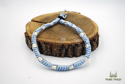 Pure & Wild Anti Teken Vlooien Honden Halsband Licht Blauw XXL