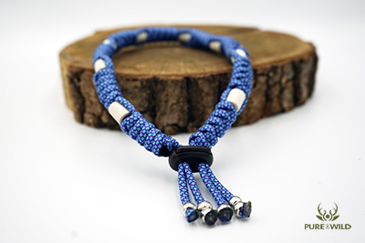 Pure & Wild Anti Teken Vlooien Honden Halsband Paars Blauw Gemeleerd L