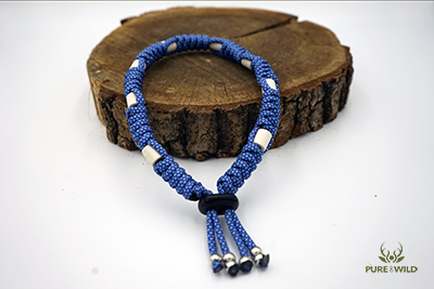 Pure & Wild Anti Teken Vlooien Honden Halsband Paars Blauw Gemeleerd L