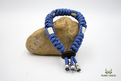 Pure & Wild Anti Teken Vlooien Honden Halsband Paars Blauw Gemeleerd S