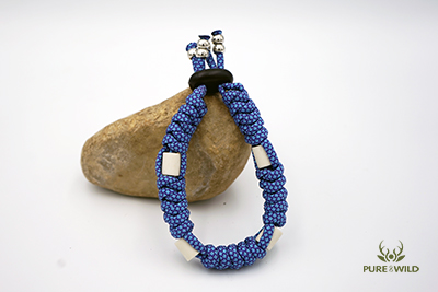 Pure & Wild Anti Teken Vlooien Honden Halsband Paars Blauw Gemeleerd S