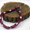 Pure & Wild Anti Teken Vlooien Honden Halsband Roze Burgundy L