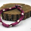 Pure & Wild Anti Teken Vlooien Honden Halsband Roze Burgundy L