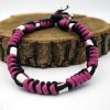 Pure & Wild Anti Teken Vlooien Honden Halsband Zwart Roze L