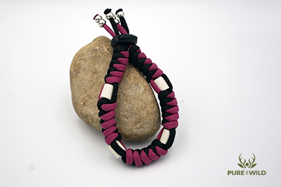 Pure & Wild Anti Teken Vlooien Honden Halsband Zwart Roze S