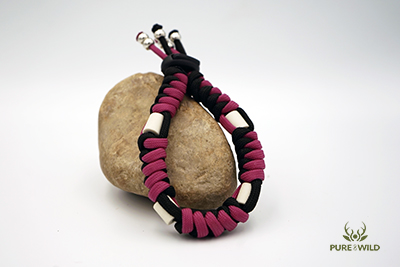 Pure & Wild Anti Teken Vlooien Honden Halsband Zwart Roze S