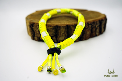 Pure & Wild Anti Vlooien Teken Honden Halsband Neon Groen Geel L