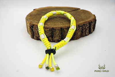 Pure & Wild Anti Vlooien Teken Honden Halsband Neon Groen Geel L