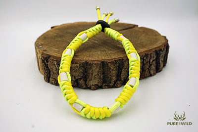 Pure & Wild Anti Vlooien Teken Honden Halsband Neon Groen Geel L