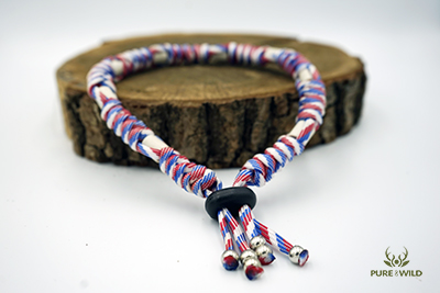 Pure & Wild Anti Vlooien Teken Honden Halsband Rood Wit Blauw L