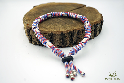 Pure & Wild Anti Vlooien Teken Honden Halsband Rood Wit Blauw L