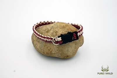 Pure & Wild Katten Halsband Bordeaux Creme L