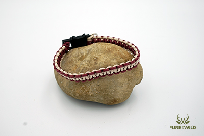 Pure & Wild Katten Halsband Bordeaux Creme L