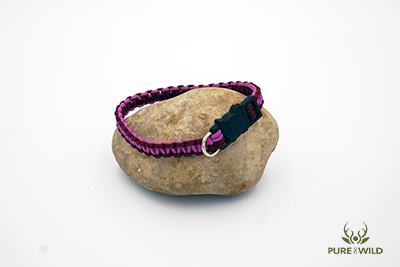 Pure & Wild Katten Halsband Bordeaux Roze XL