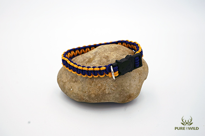 Pure & Wild Katten Halsband Oranje Paars M