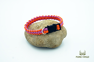 Pure & Wild Katten Halsband Oranje Roze L