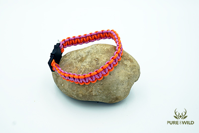 Pure & Wild Katten Halsband Oranje Roze L