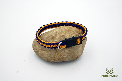 Pure & Wild Katten Halsband Paars Oranje L