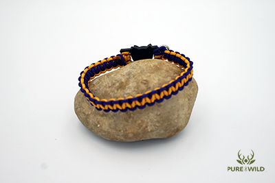 Pure & Wild Katten Halsband Paars Oranje L