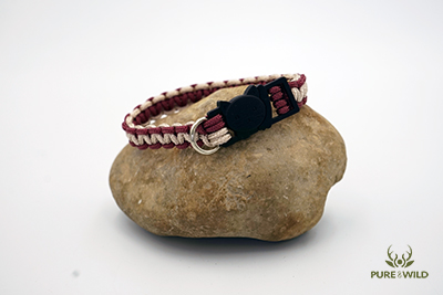 Pure & Wild Katten Halsband Roze Bordeau S