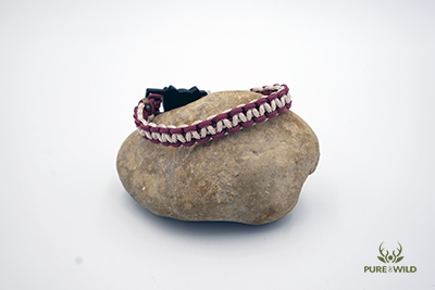 Pure & Wild Katten Halsband Roze Bordeau S