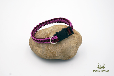 Pure & Wild Katten Halsband Roze Bordeaux S