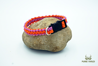 Pure & Wild Katten Halsband Roze Oranje L