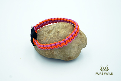 Pure & Wild Katten Halsband Roze Oranje L