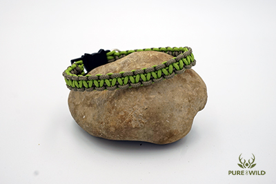 Pure & Wild Katten Halsband Taupe Groen L