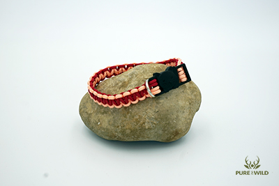 Pure & Wild Katten Halsband Zalm Rood M