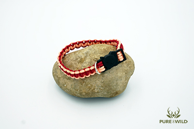 Pure & Wild Katten Halsband Zalm Rood M