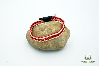 Pure & Wild Katten Halsband Zalm Rood M