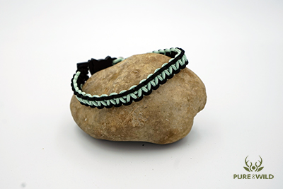 Pure & Wild Katten Halsband Zwart Groen L