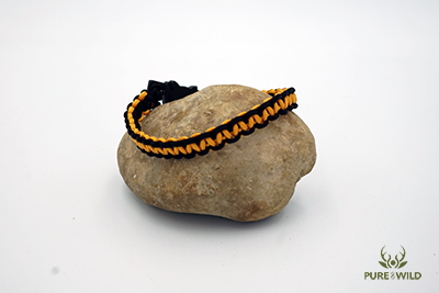 Pure & Wild Katten Halsband Zwart Oranje L