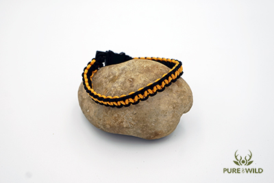 Pure & Wild Katten Halsband Zwart Oranje L