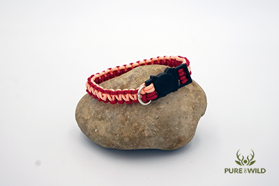 Pure & Wild Katten Halsband rood zalm M