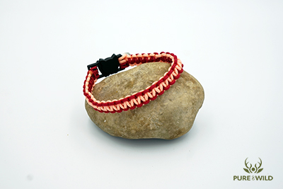 Pure & Wild Katten Halsband rood zalm M